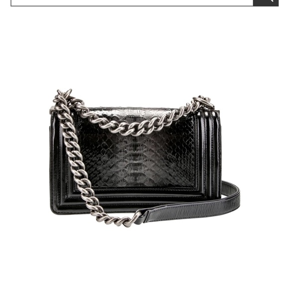 Chanel Small Boy Bag Python - Picture 10 of 11